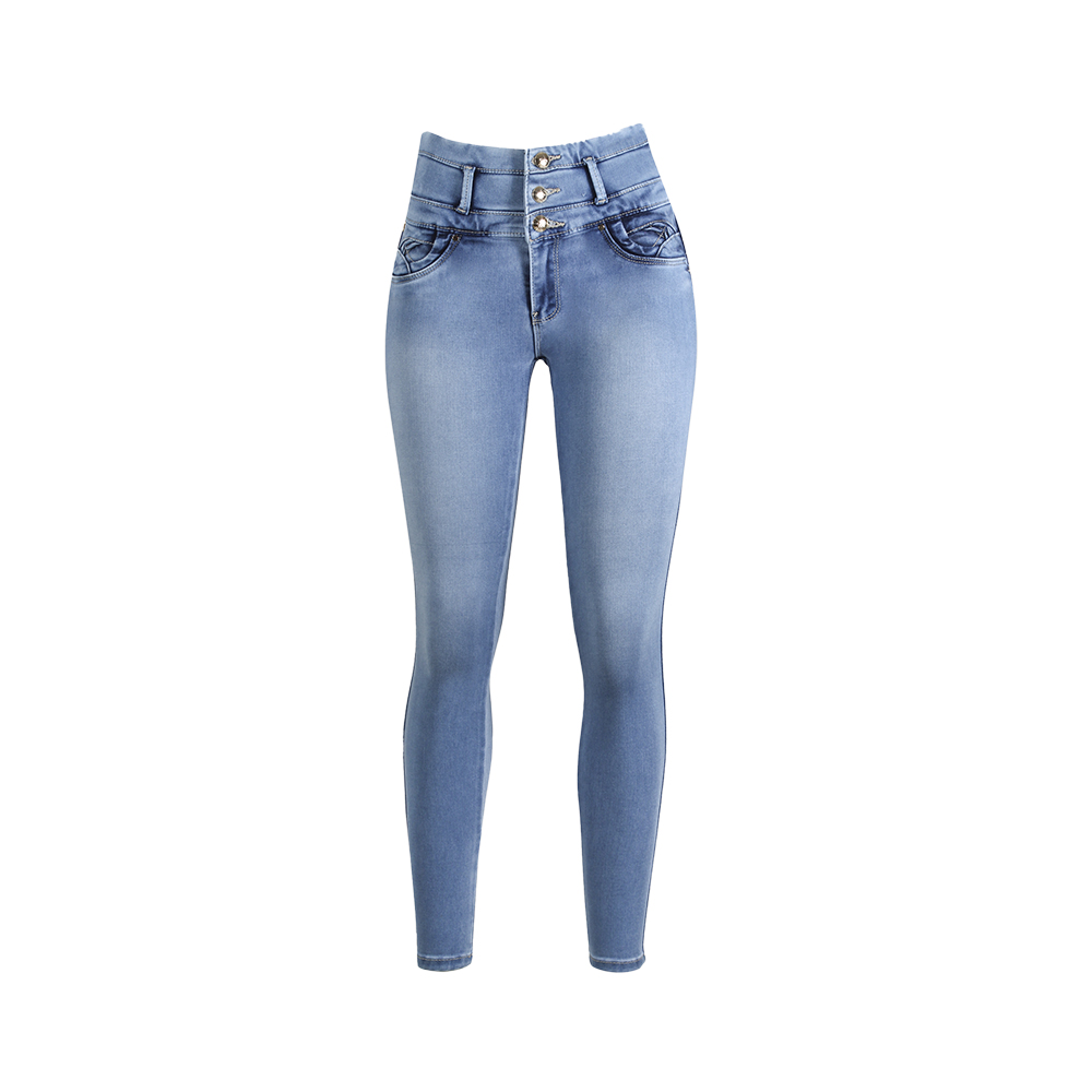 Jean Pantalon Colombiano Levanta Pompa Skinny ANGELES A Praga Jeans PGAC-06.