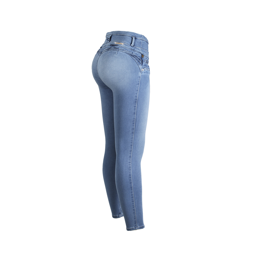 Jean Pantalon Colombiano Levanta Pompa Skinny ANGELES A Praga Jeans PGAC-06.