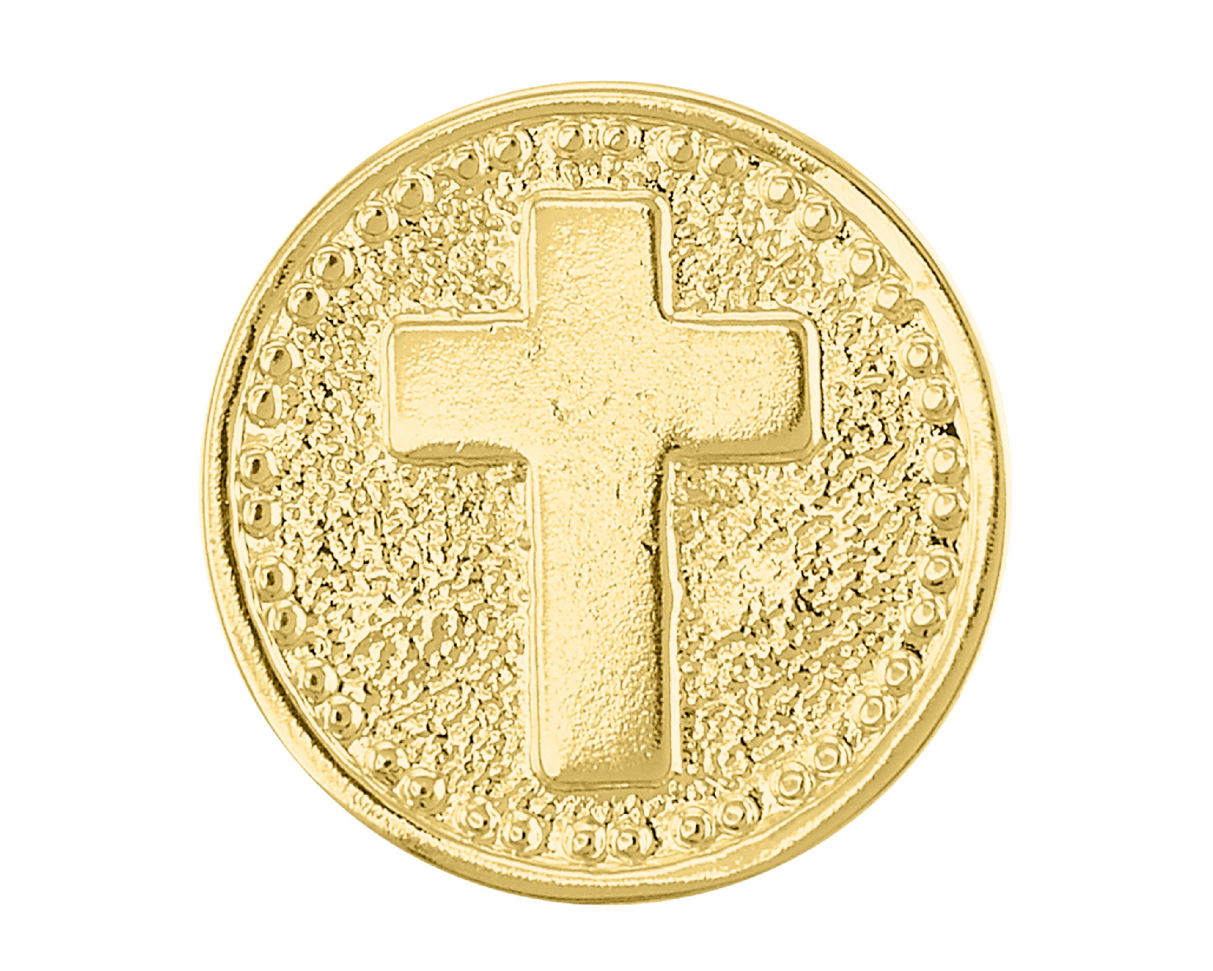 Arras Chapa de Oro 18K Matrimonio Pez y Cruz con Charola S411.