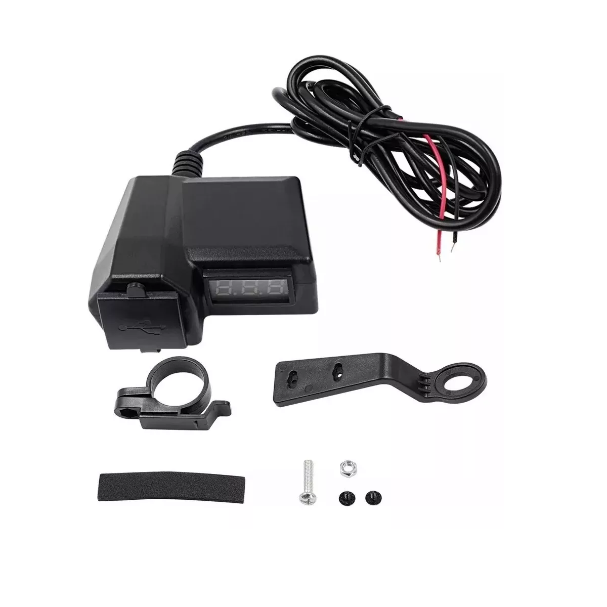 Cargador De Celular Usb Con Pantalla De Voltaje Para Moto