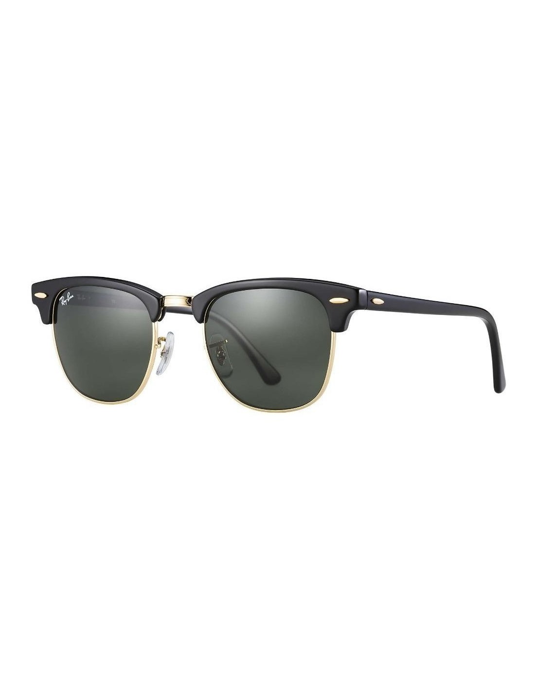 Lentes de sol Ray Ban Rb3016 W0365 Clubmaster Negro G-15 Dorado Original