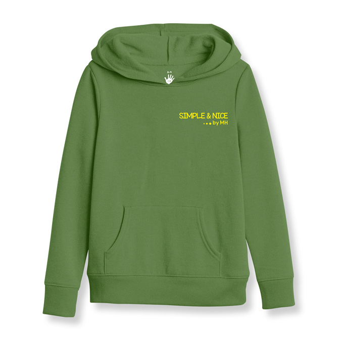 Sudadera Con Gorro Verde Militar - Million Hands.