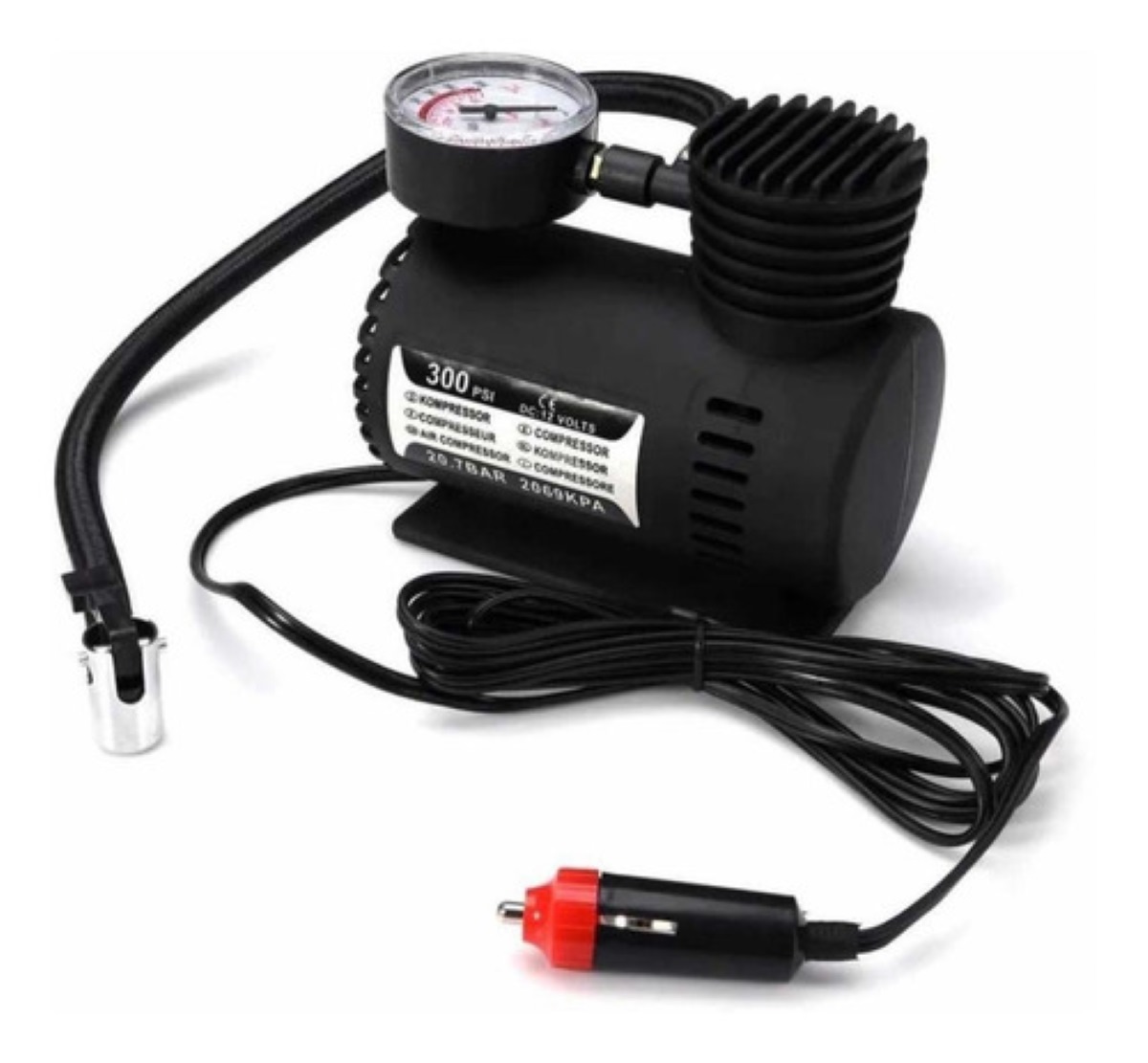 Mini Compresor Aire 12v 300 Psi Bicicletas Moto / E-roca