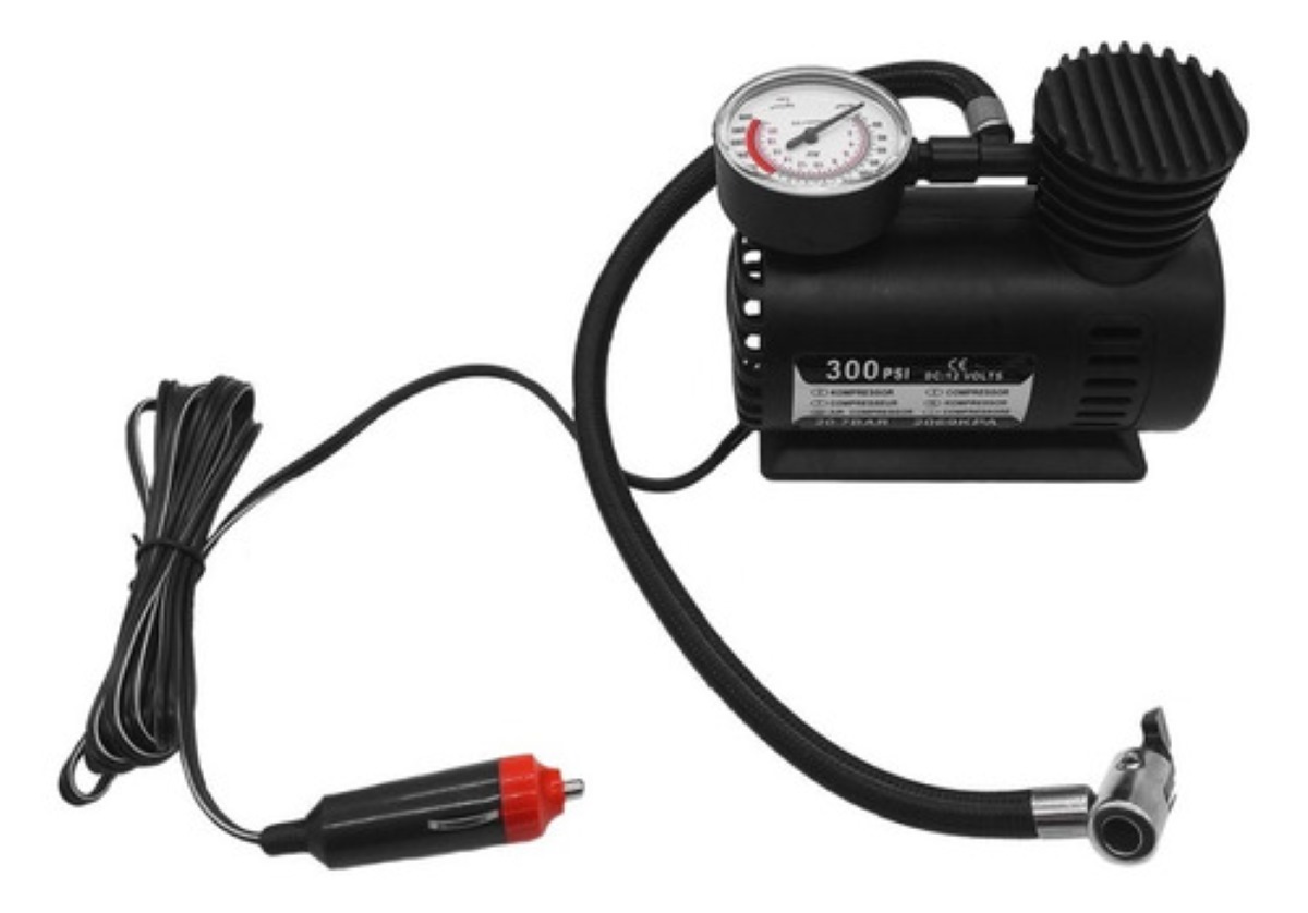 Mini Compresor Aire 12v 300 Psi Bicicletas Moto / E-roca