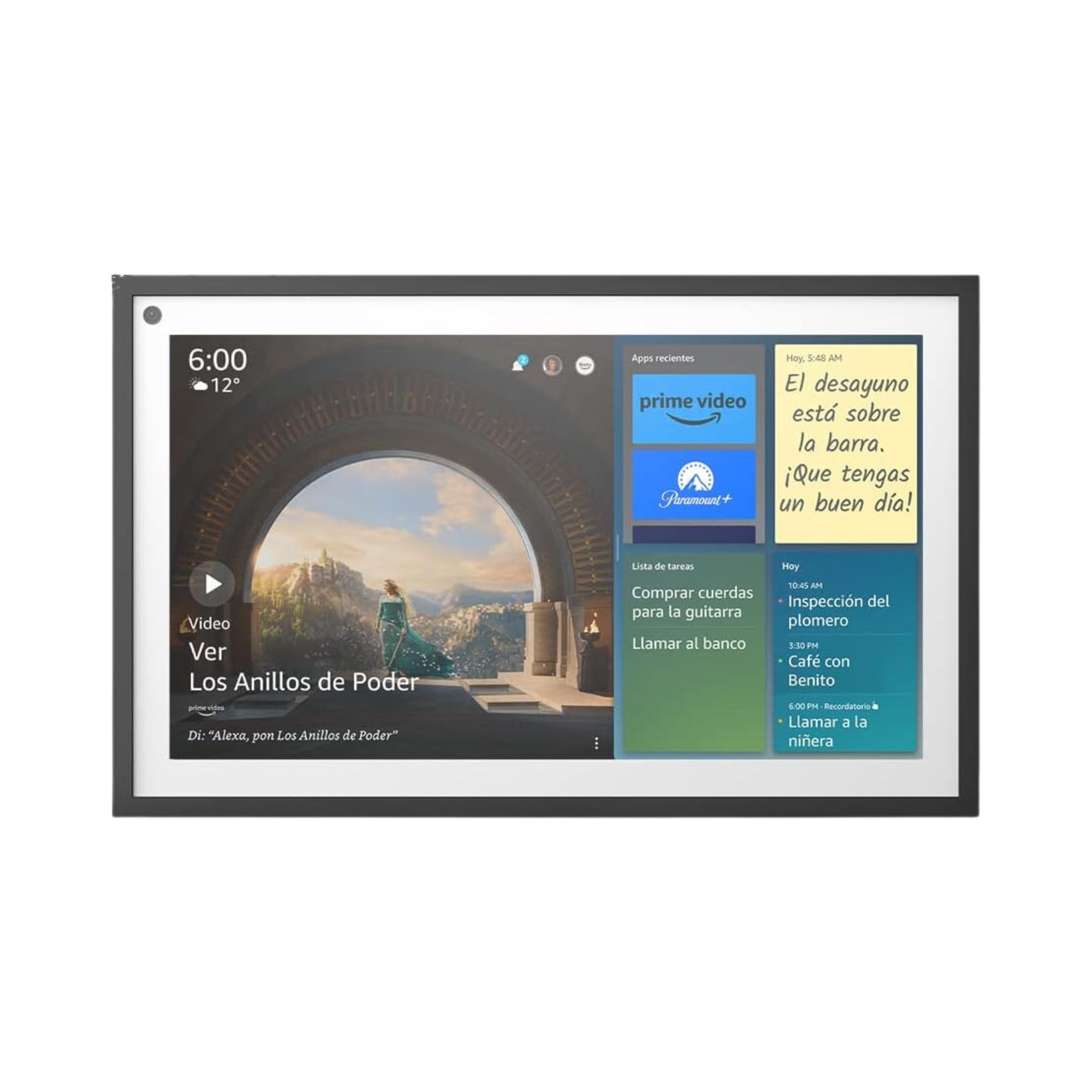 Amazon Echo Show 15 de 15.6'' Touch con asistente virtual Alexa y Fire TV, Negro.