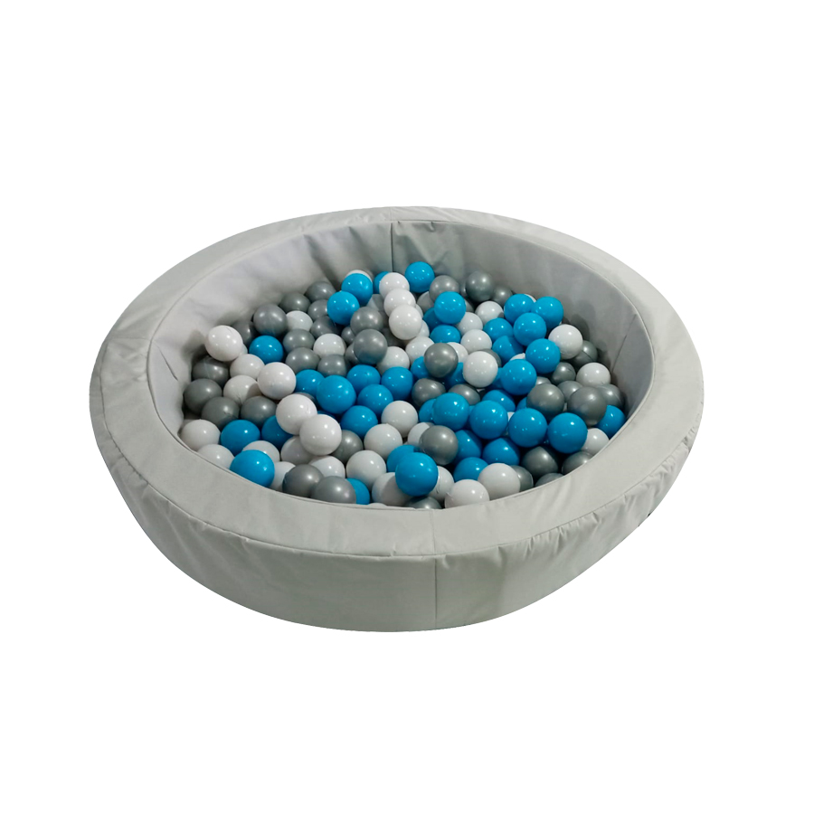 Alberca De Pelotas Con Rampa + 50 PELOTAS DE REGALO Color Perla 