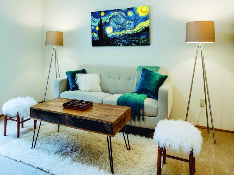 Cuadro Decorativo Canvas La Noche Estrellada de Vincent Van Gogh 120 X 60 cm.