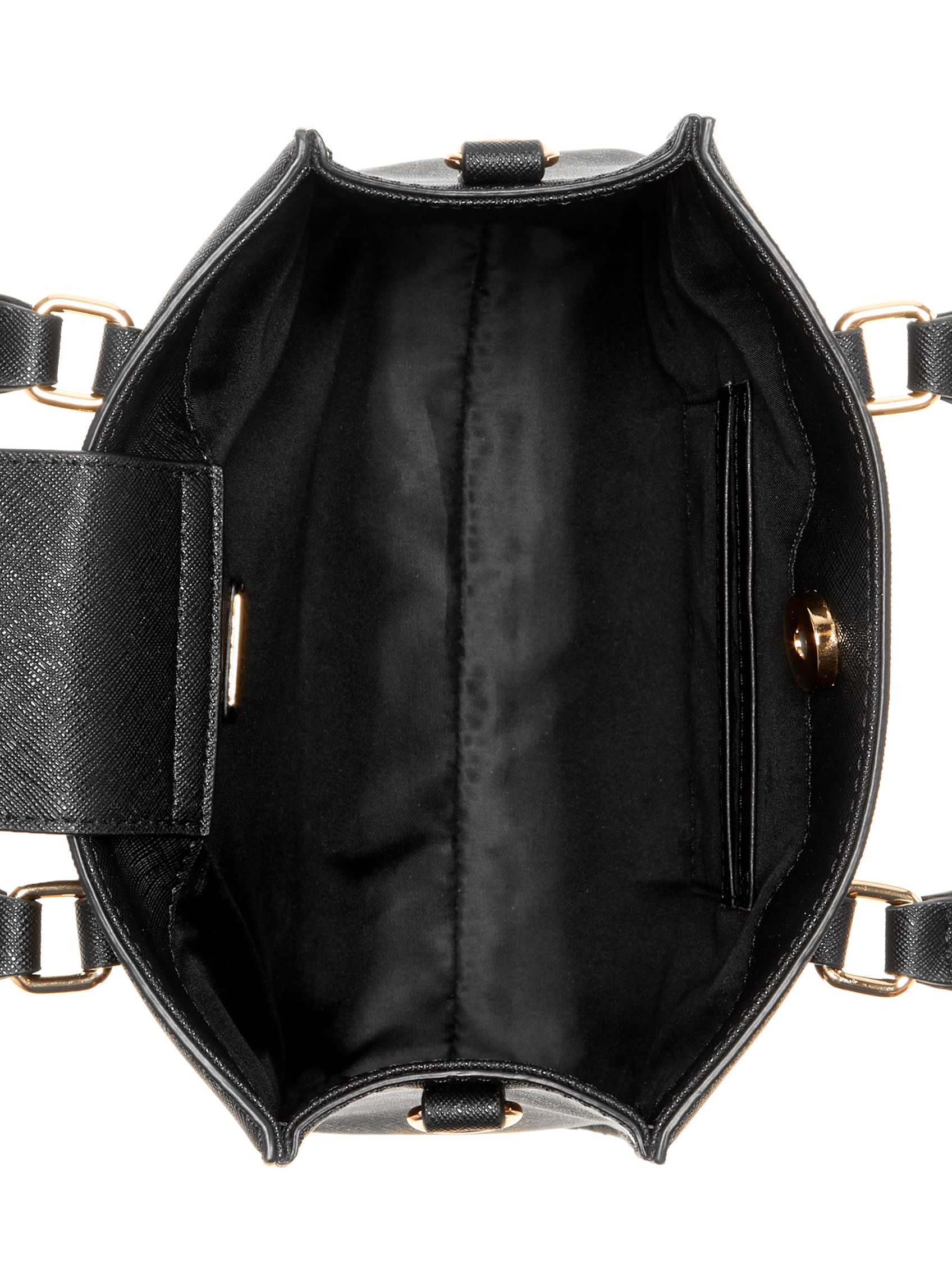 Bolso Satchel Pequeño De Piel Sintética Saffiano Guess Original