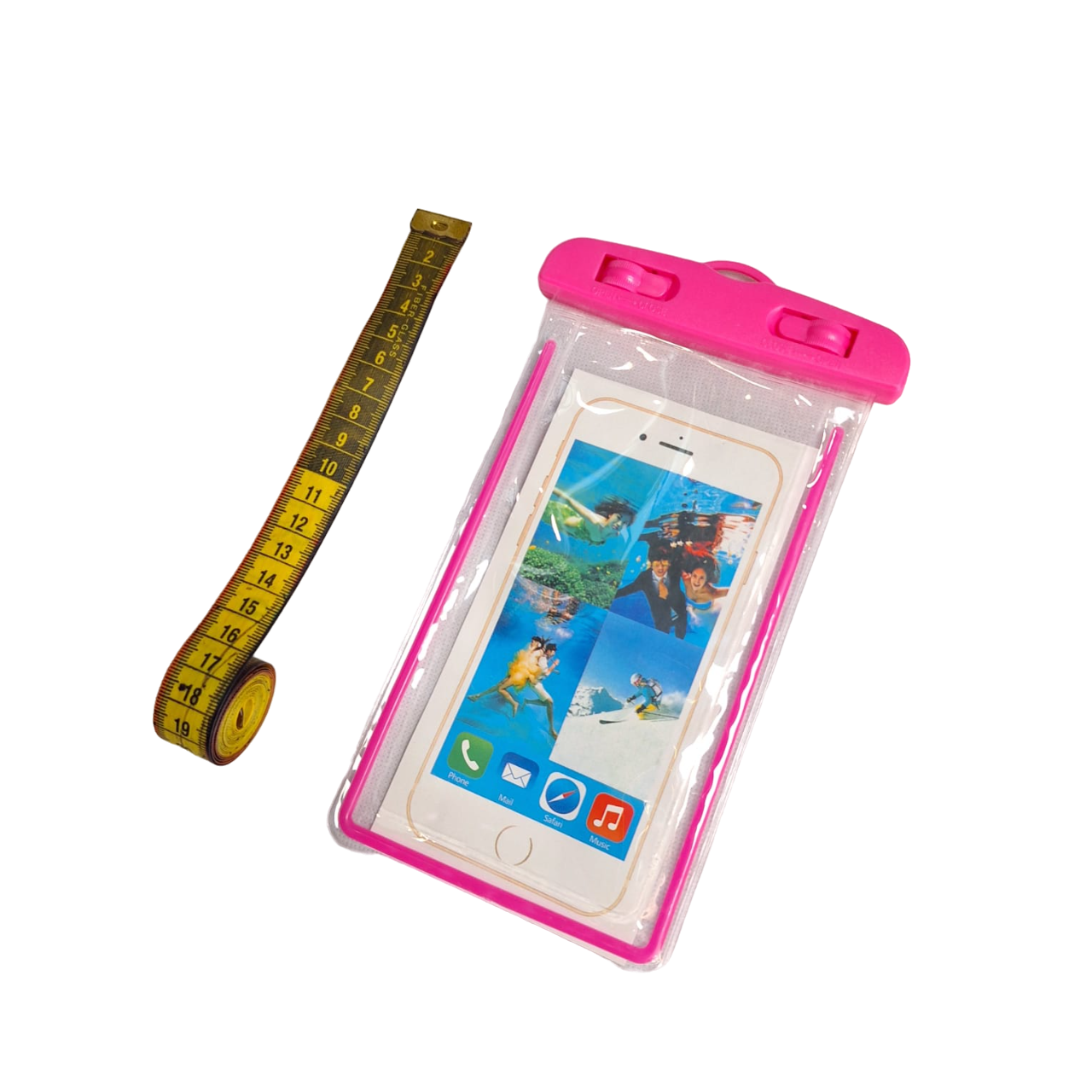 Funda Protectora Impermeable Color Rosa Contra Agua Celular Universal