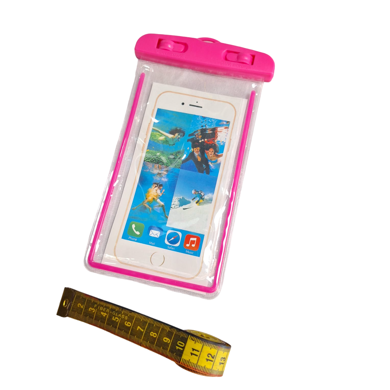 Funda Protectora Impermeable Color Rosa Contra Agua Celular Universal
