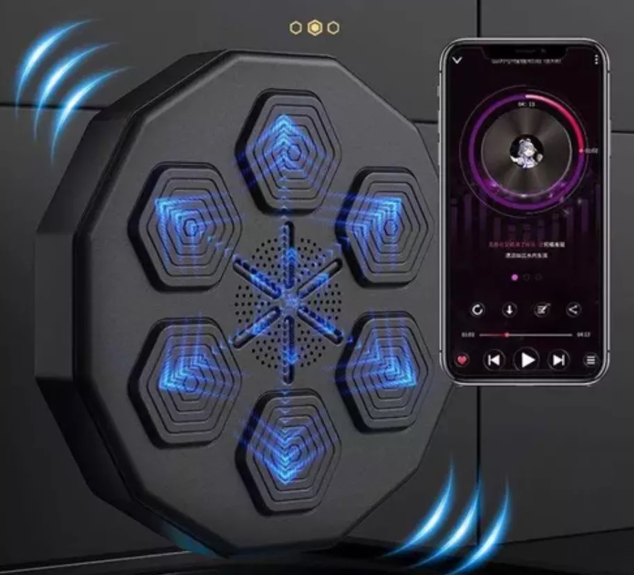 Maquina de boxeo musical portatil inlcuyen guantes .