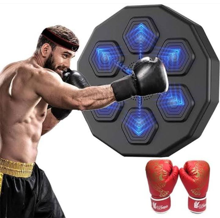 Maquina de boxeo musical portatil inlcuyen guantes .