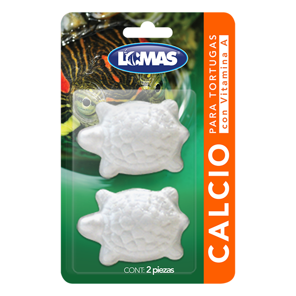 Calcio Para Tortuga 2 Piezas Con Vitamina A fortalece caparazón tortuga