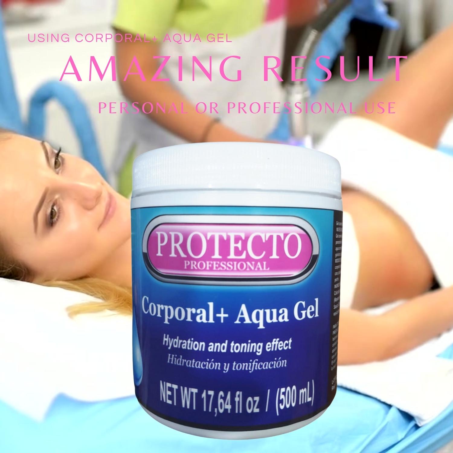 Kit Mini Microcorriente Facial Y Corporal con gel facial, corporal y suero intensive protecto professional