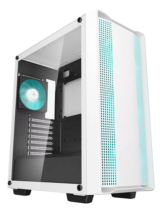 Gabinete Deepcool CC560 V2 Blanco Led S/fuente Cristal.
