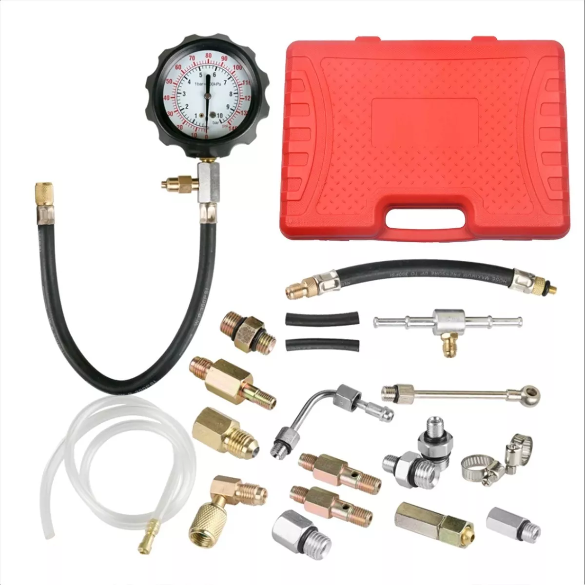 Medidor De Presión De Combustible Manómetro Gasolina 140 Psi