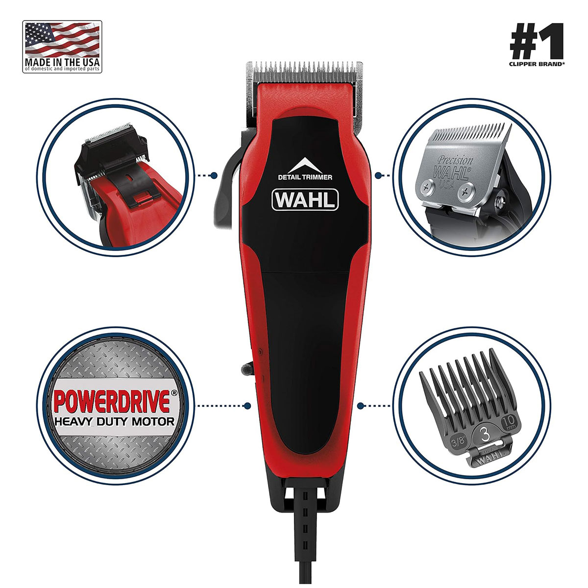 Recortadora y Cortadora 2 en 1 Clip N Trim 20pz Wahl