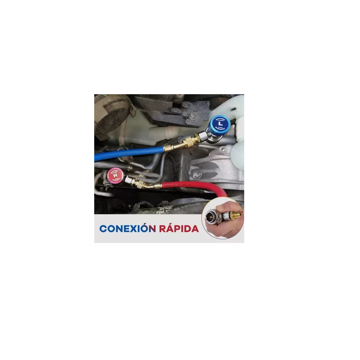 Juego De Manómetros Para Refrigeración R134 R22 R404 R410 Estuche