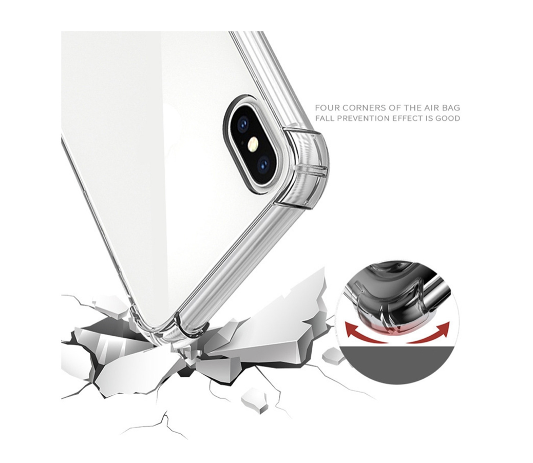 Funda Acrigel Transparente con Esquinas Reforzadas más Mica de Cristal Gratis para iPhone 15 Pro Max.