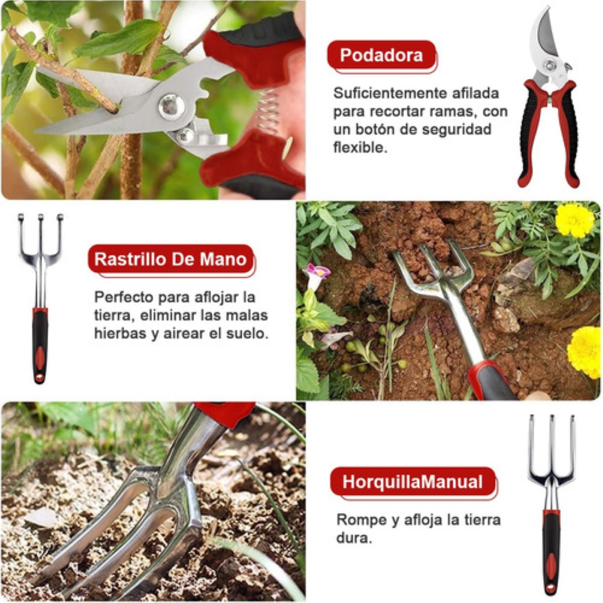 Kit De Jardineria Herramientas Juego Jardin Plantar 82pcs