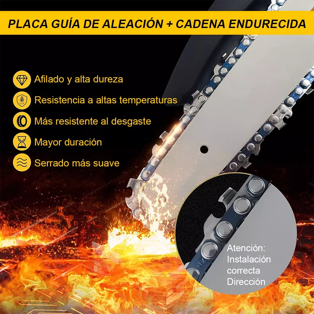 Jardineria Motosierra Portatil Inalambrica Electricas 8 In