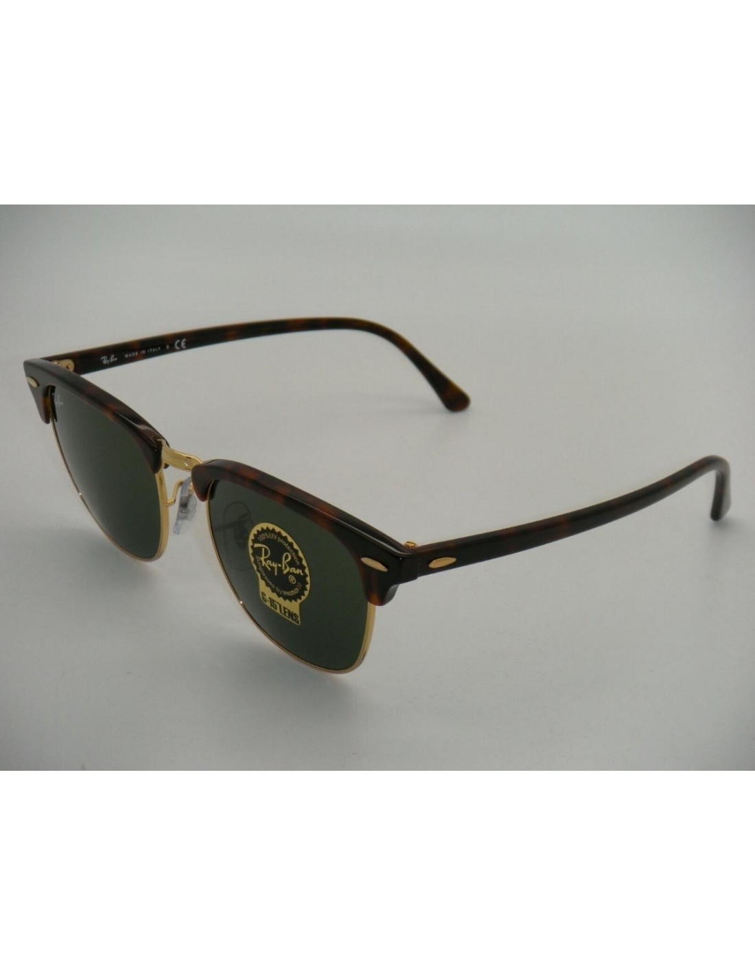 Lentes de sol Ray Ban Rb3016 W0366 Clubmaster Carey G-15 Dorado Original