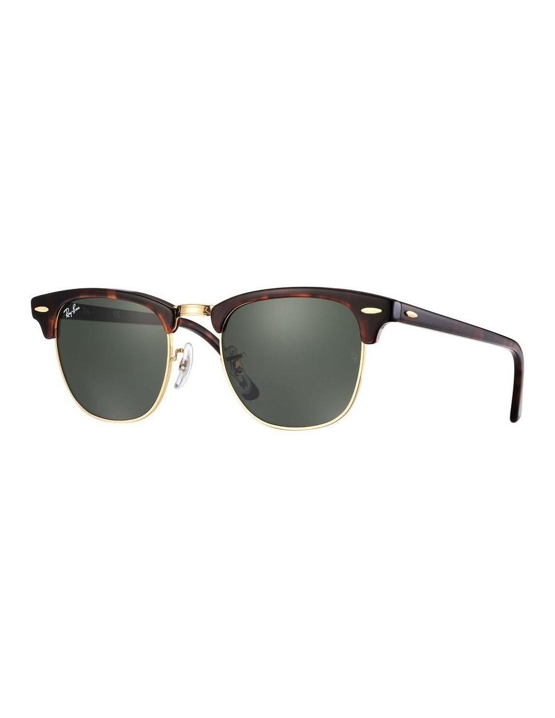 Lentes de sol Ray Ban Rb3016 W0366 Clubmaster Carey G-15 Dorado Original