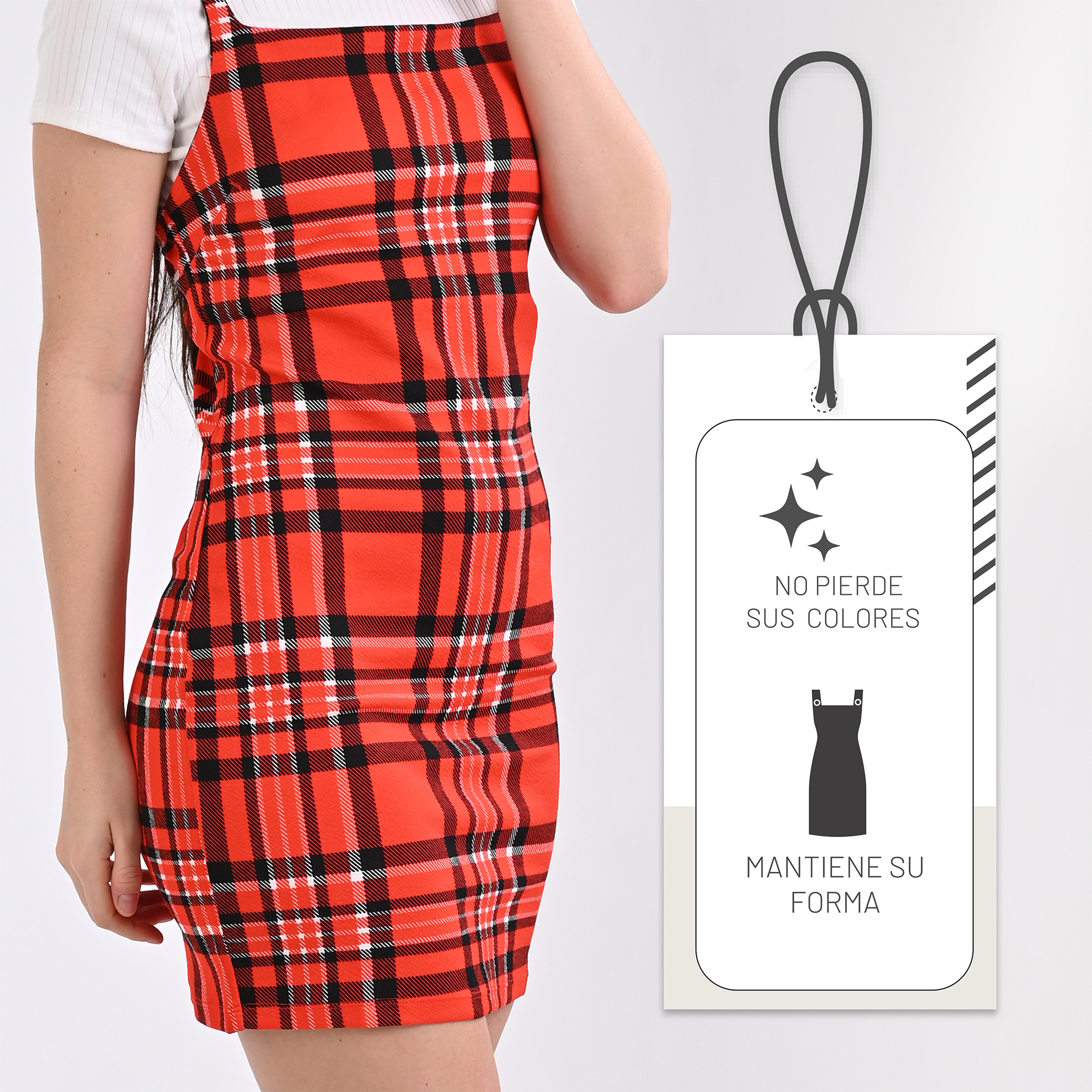 Vestido Dama con Blusa Set de 2 Piezas Cómodo Moda Casual Fresco Elegante Primaveral Mod.J402C.