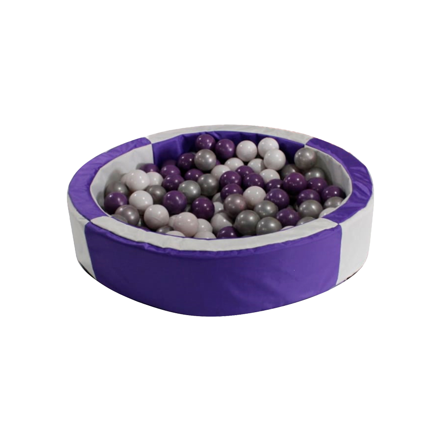 Alberca De Pelotas + 50 PELOTAS DE REGALO Desarrollo Infantil Color Morado Perla 