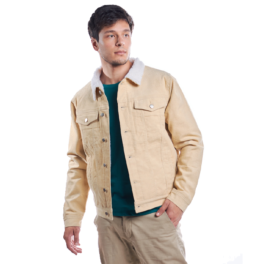 Chamarra de Pana con Borrega Polo Retro.