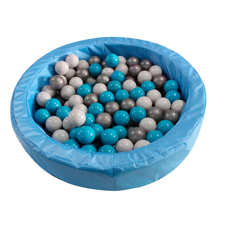 Alberca De Pelotas Desarrollo Infantil + 50 PELOTAS DE REGALO Color Azul  