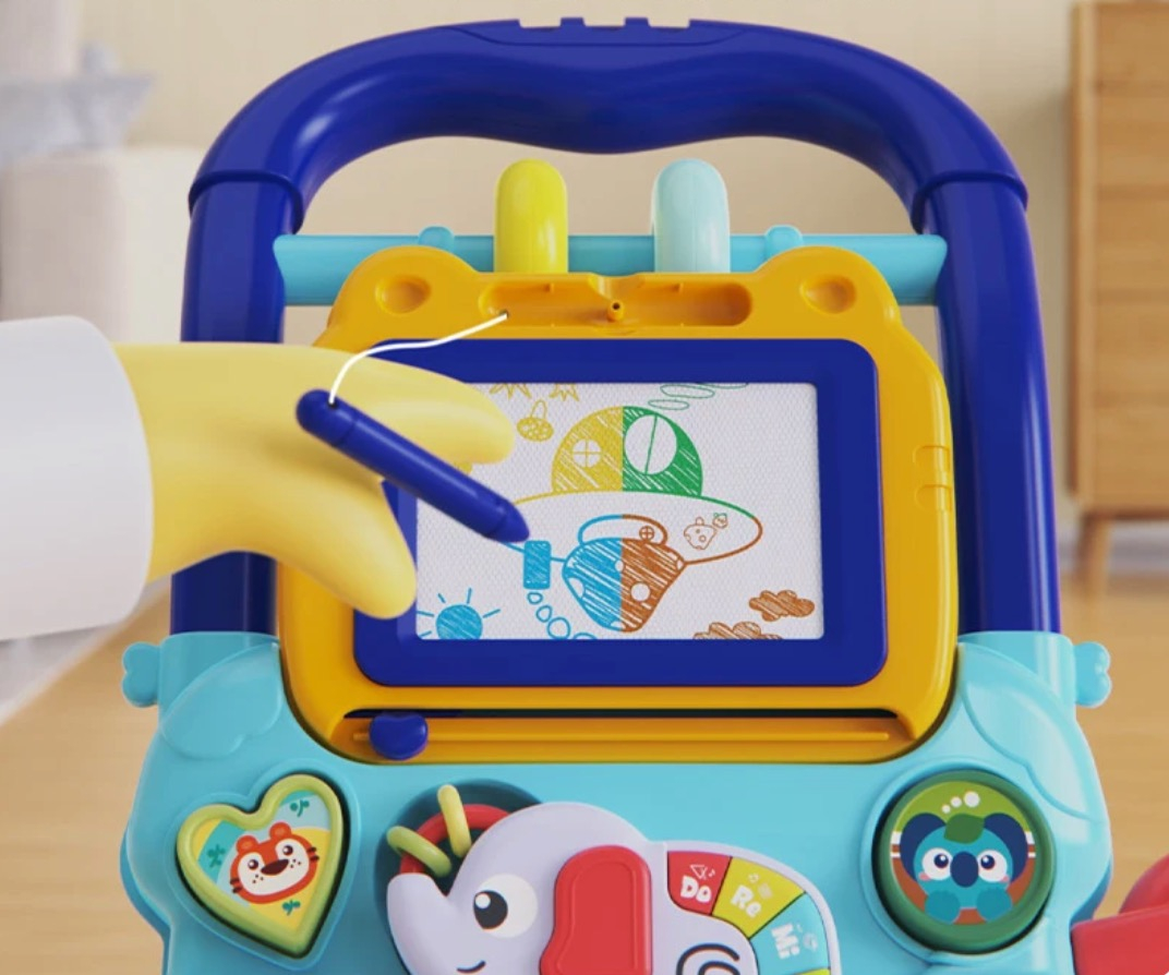 Andador Caminador Bebe Musical Panel Didactico Kiddos AZUL.