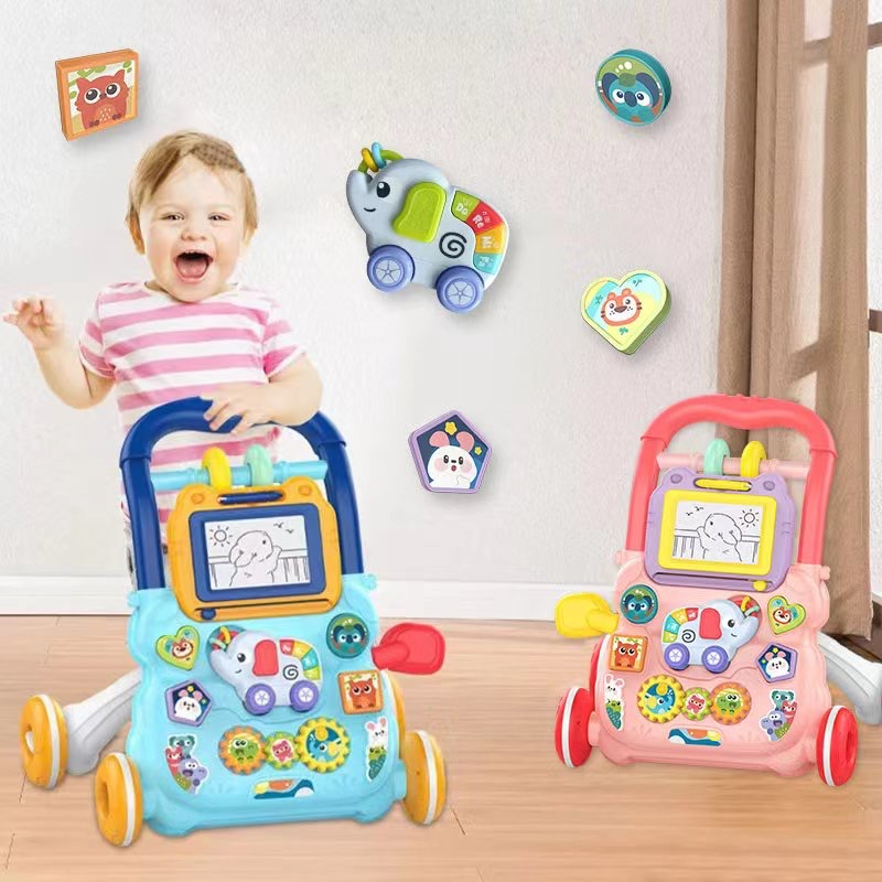 Andador Caminador Bebe Musical Panel Didactico Kiddos AZUL.