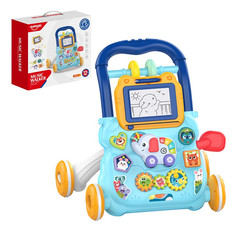 Andador Caminador Bebe Musical Panel Didactico Kiddos AZUL.