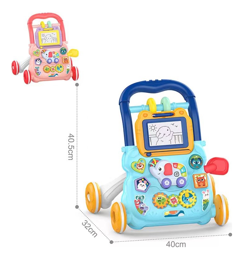 Andador Caminador Bebe Musical Panel Didactico Kiddos AZUL.