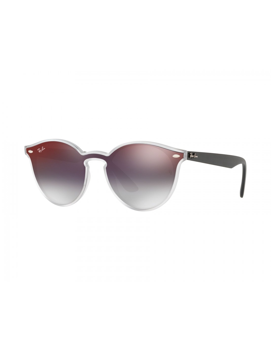Lentes de sol Ray Ban Rb4380n 6355U0 Blaze Round Azul Violeta Degradado