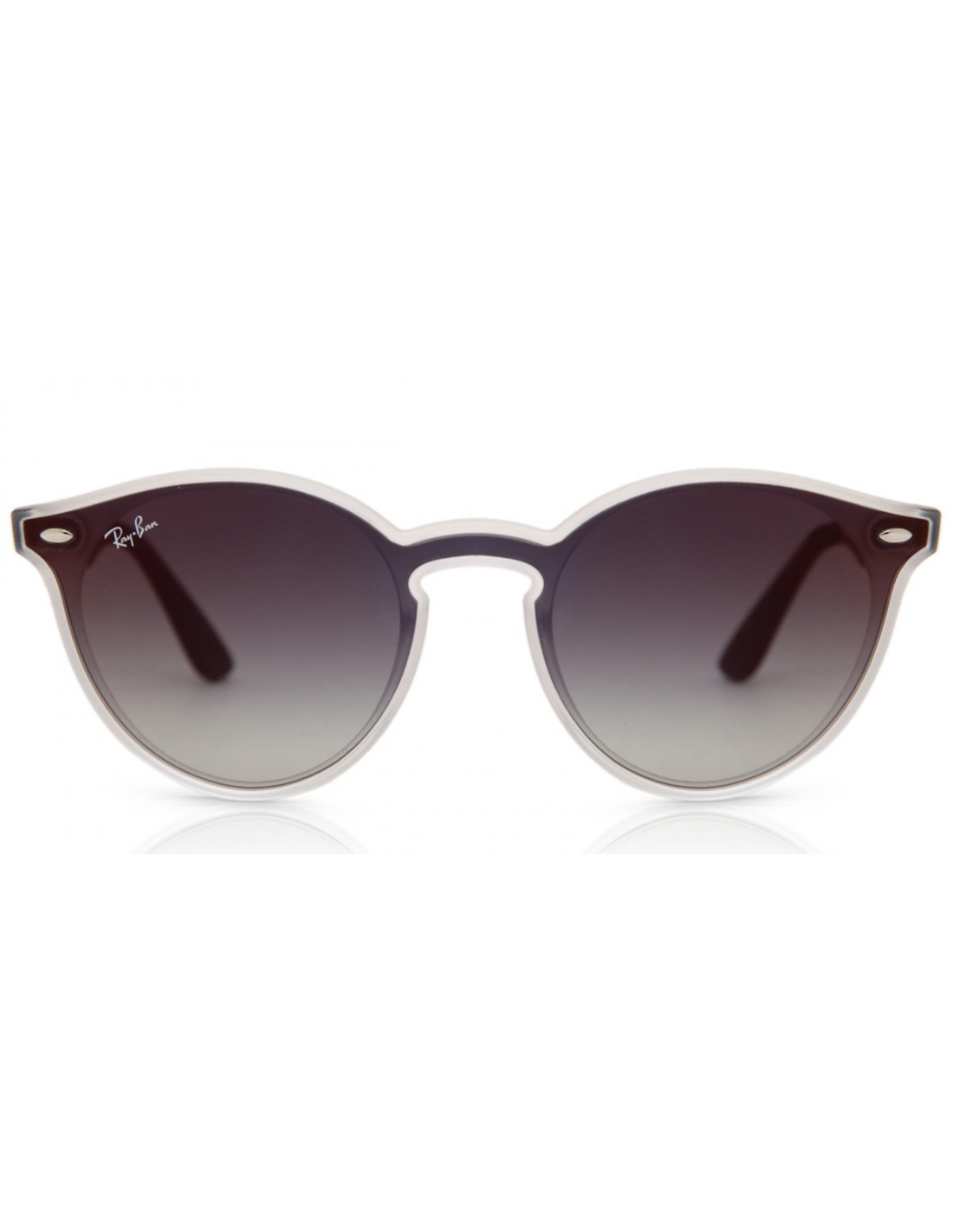 Lentes de sol Ray Ban Rb4380n 6355U0 Blaze Round Azul Violeta Degradado
