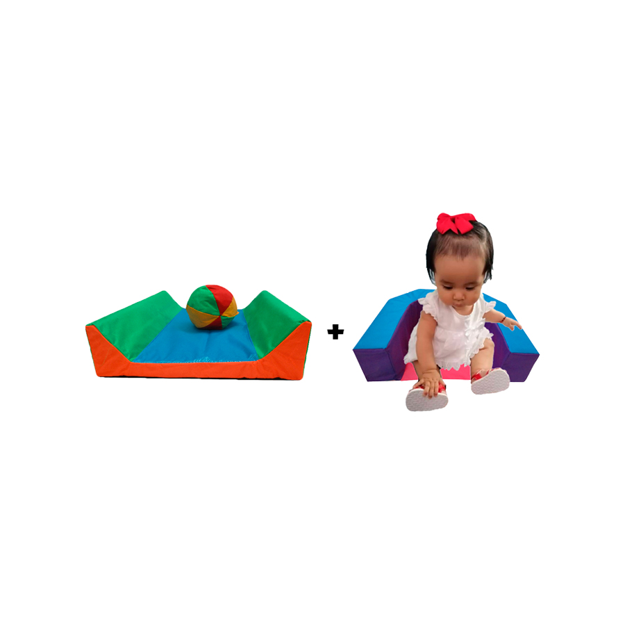 Porta Bebe Cambiador + Silla Forma U Estimulación Temprana Multicolor 