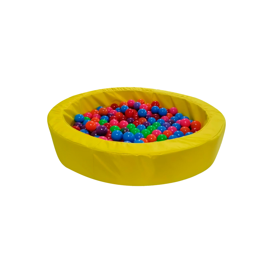 Alberca De Pelotas Unicolor + 50 PELOTAS DE REGALO Color Amarillo 