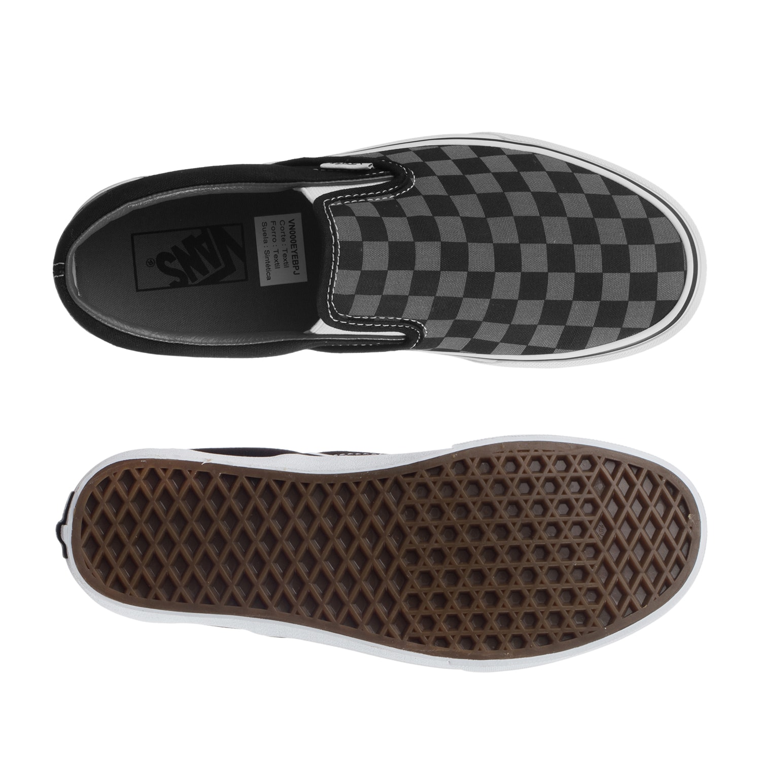 Tenis Vans Classic Slip On - 0EYEBPJ - Gris - Unisex .
