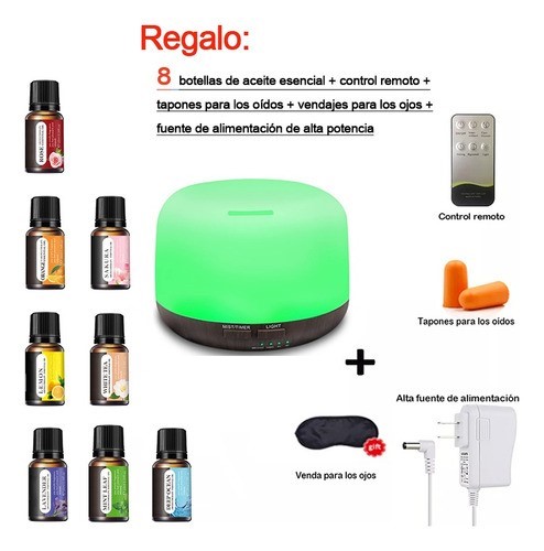 "Difusor De Aceites Esenciales Aromas Humidificadores Casa Verde "