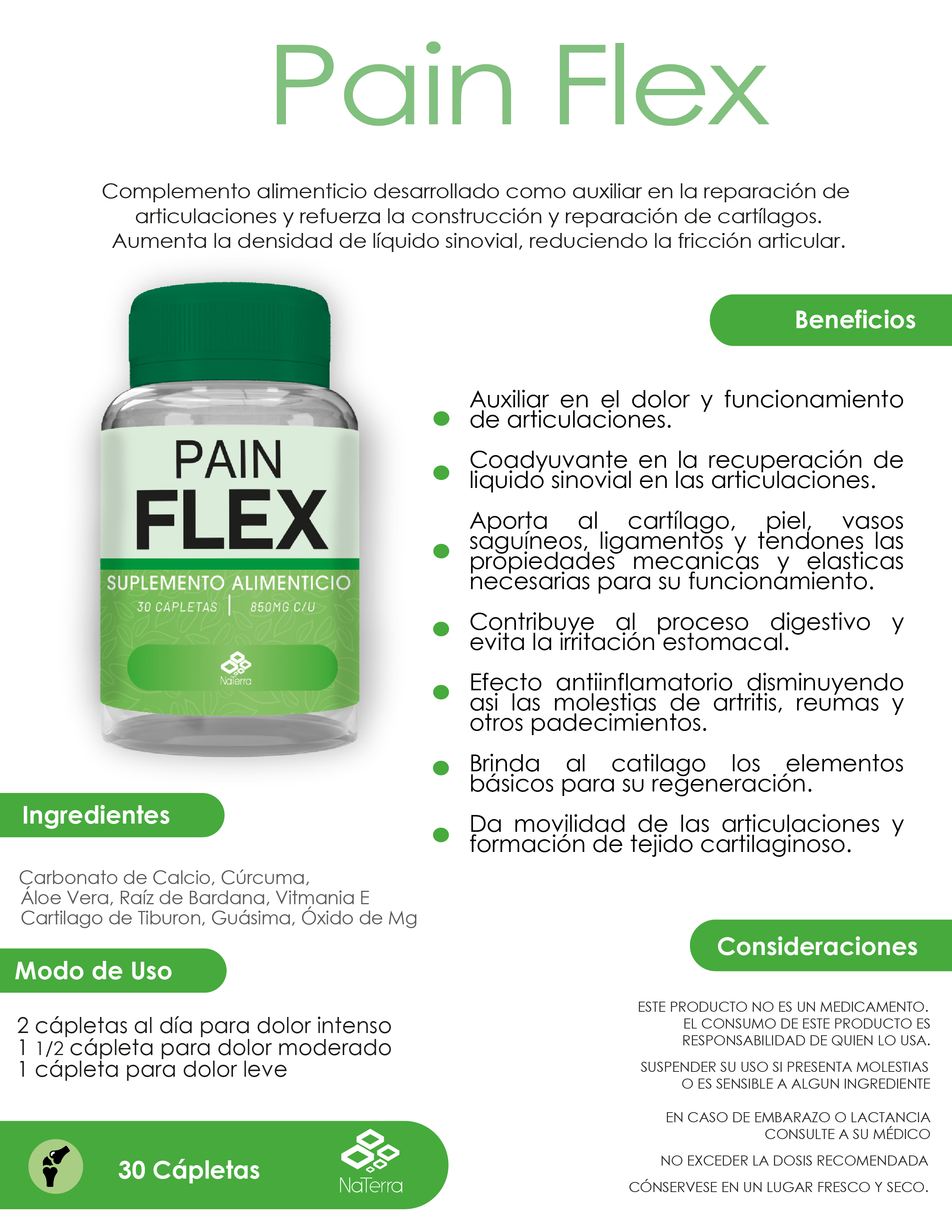 Kit 5 Painflex NaTerra