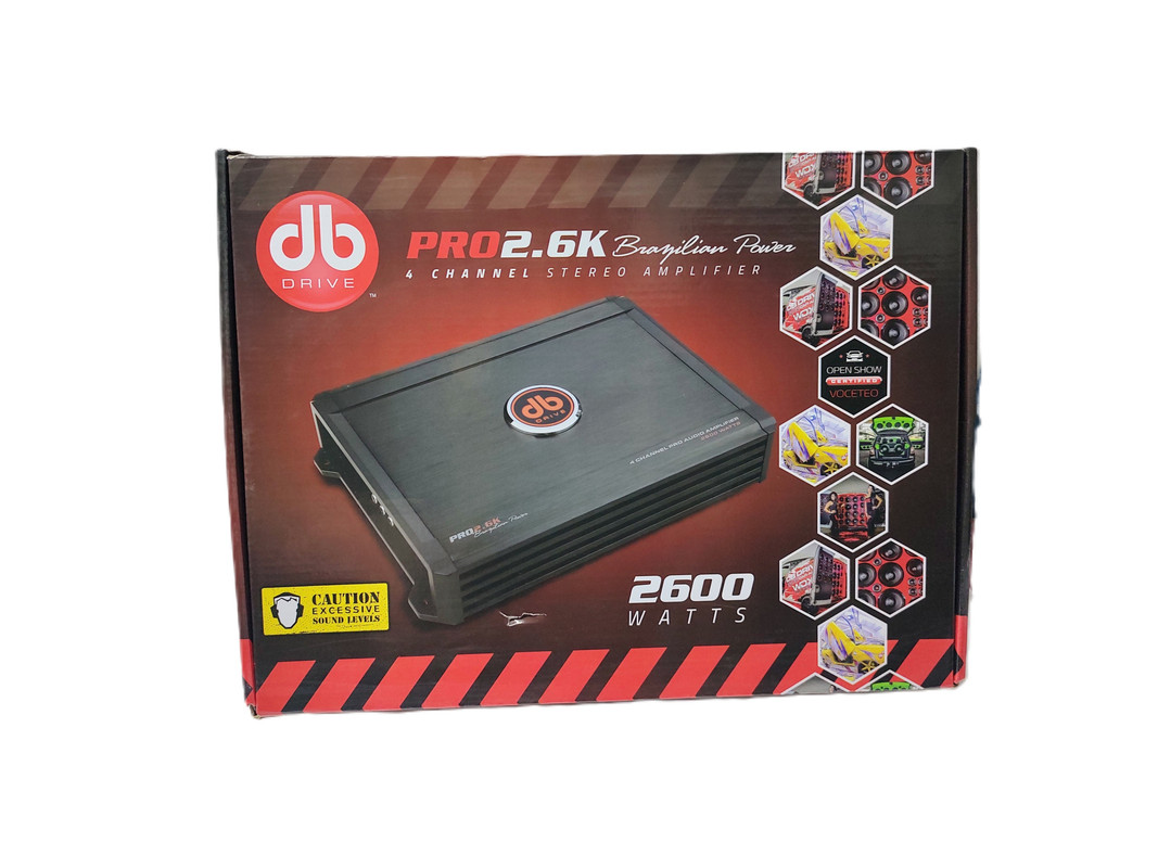 Amplificador 4 Canales DB Drive PRO2.6K 2600 Watts Clase AB.
