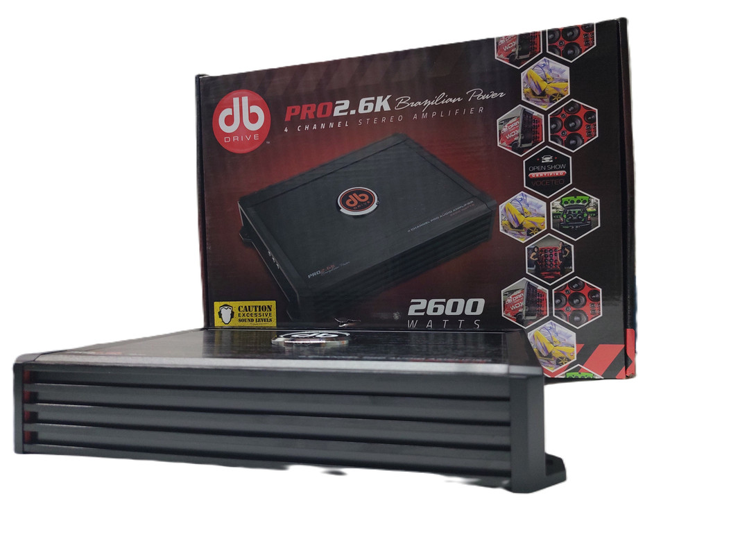 Amplificador 4 Canales DB Drive PRO2.6K 2600 Watts Clase AB.