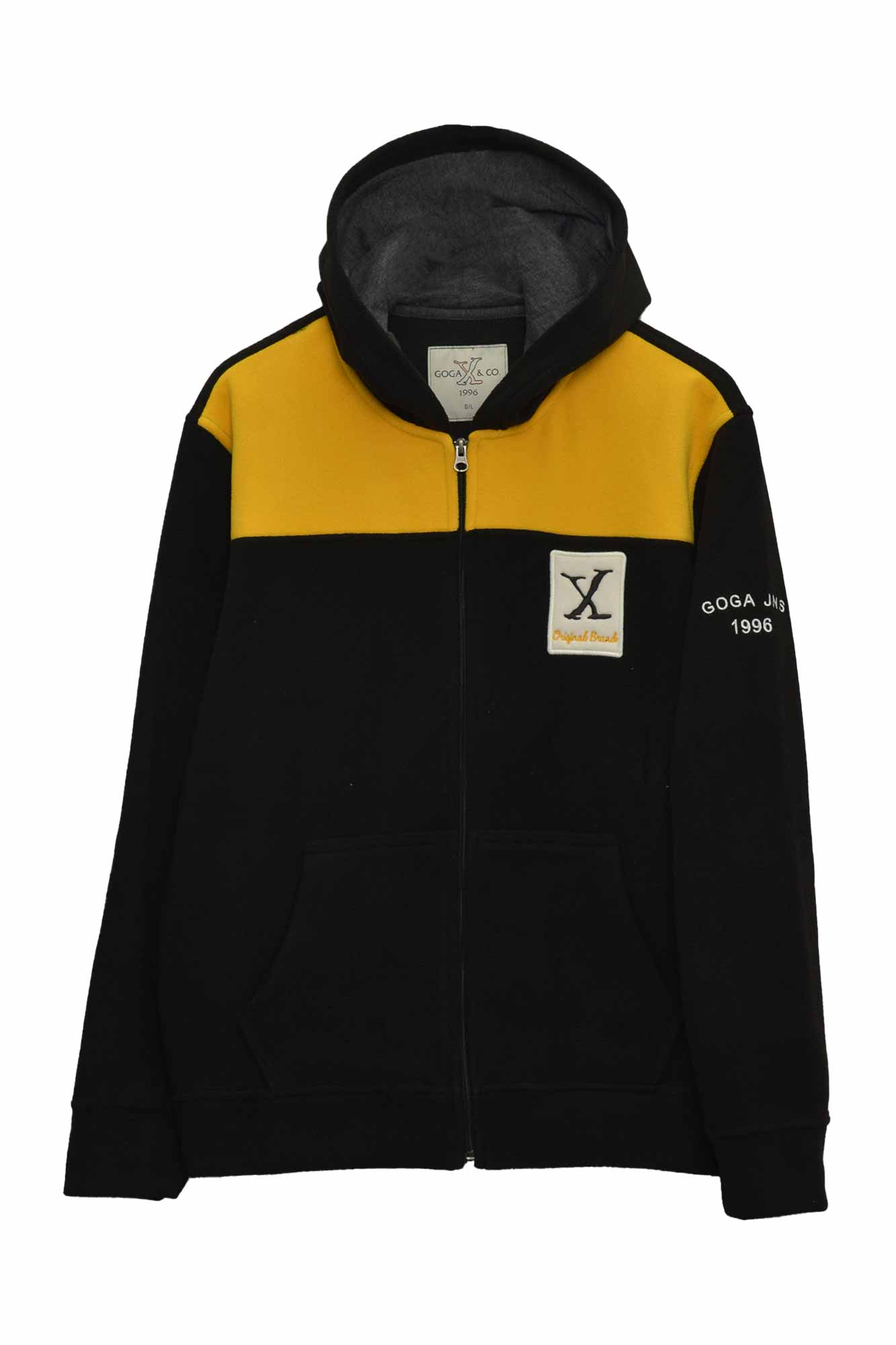 Sudadera Polar Hombre Marca Goga Abierta con Capucha y Cierre