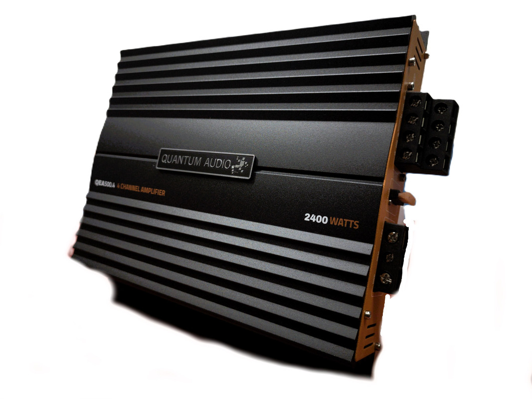 Amplificador 4 Canales Quantum QEA500.4 2400W Clase AB.