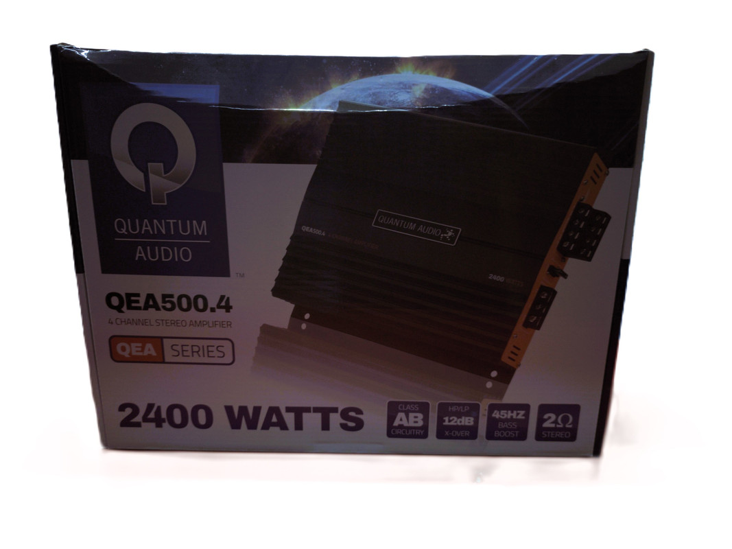 Amplificador 4 Canales Quantum QEA500.4 2400W Clase AB.