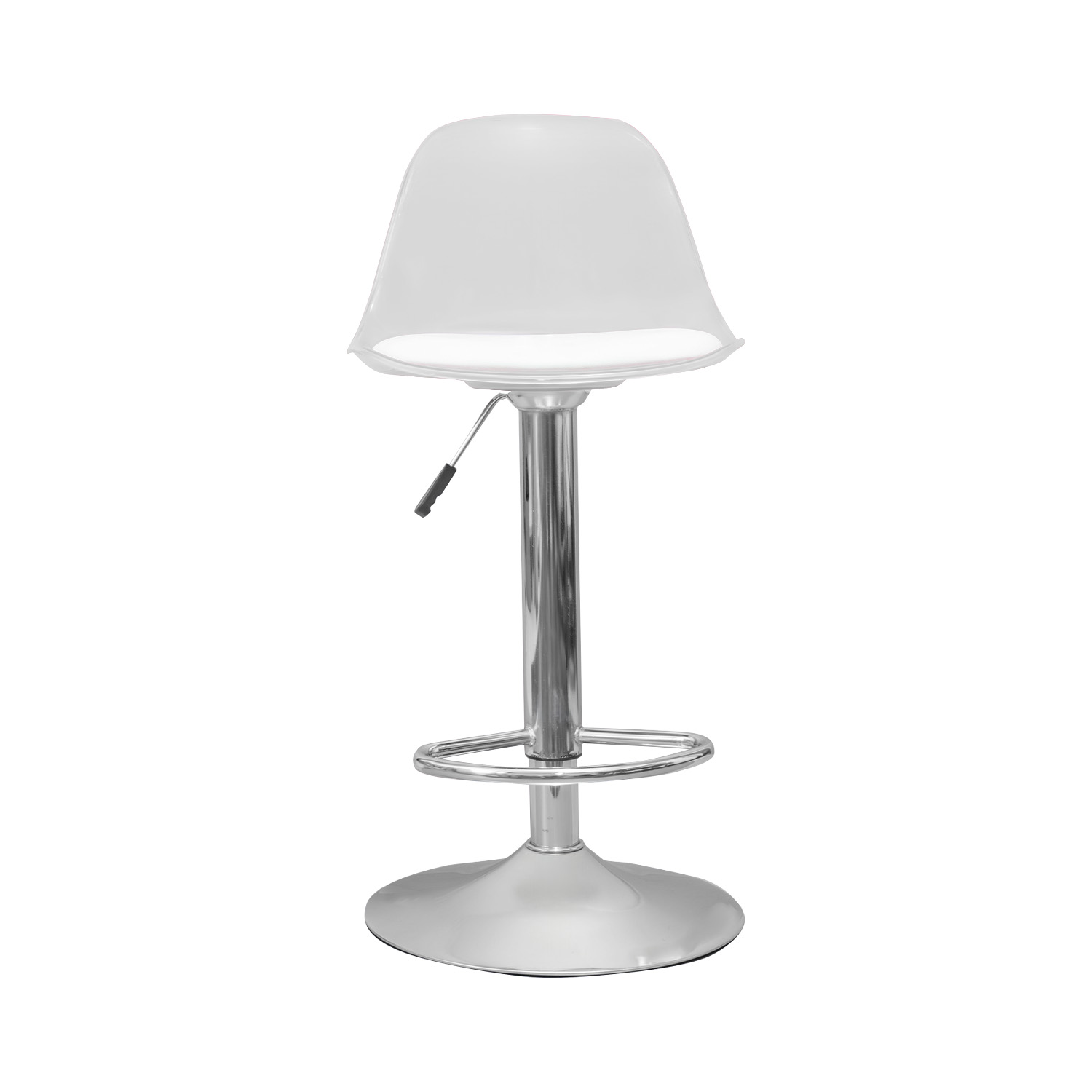 Juego de 2 Bancos Modernos Bossa Praga Blanco.