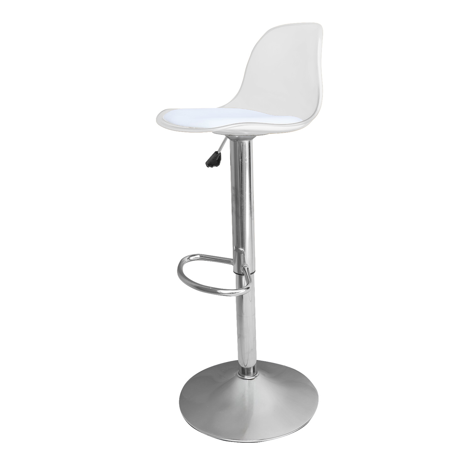 Juego de 2 Bancos Modernos Bossa Praga Blanco.