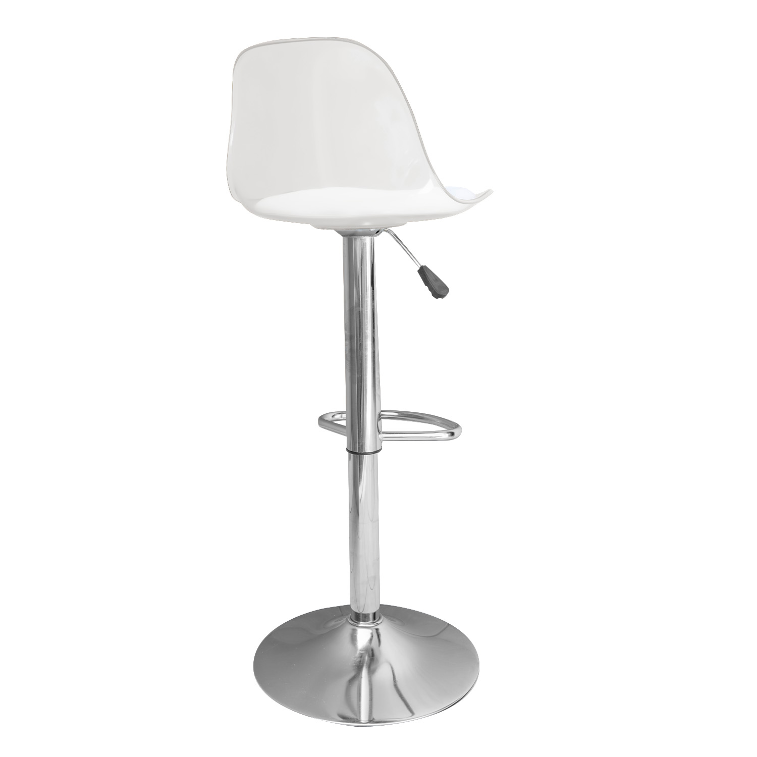 Juego de 2 Bancos Modernos Bossa Praga Blanco.